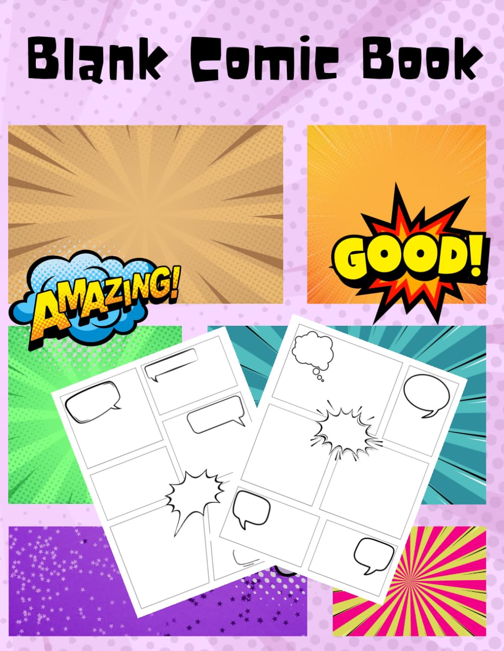 Create Your Own Comics: A Blank Comic Book for Kids with 200 Fun-Filled Pages: The Ultimate Comic Drawing Notebook - Big 8.5” x 11” with Different Panel Layouts for Creative Storytelling (Independently published)
Create Your Own Comics: A Blank Comic Book for Kids with 200 Fun-Filled Pages: The Ultimate Comic Drawing Notebook - Big 8.5” x 11” with Different Panel Layouts for Creative Storytelling (Independently published)