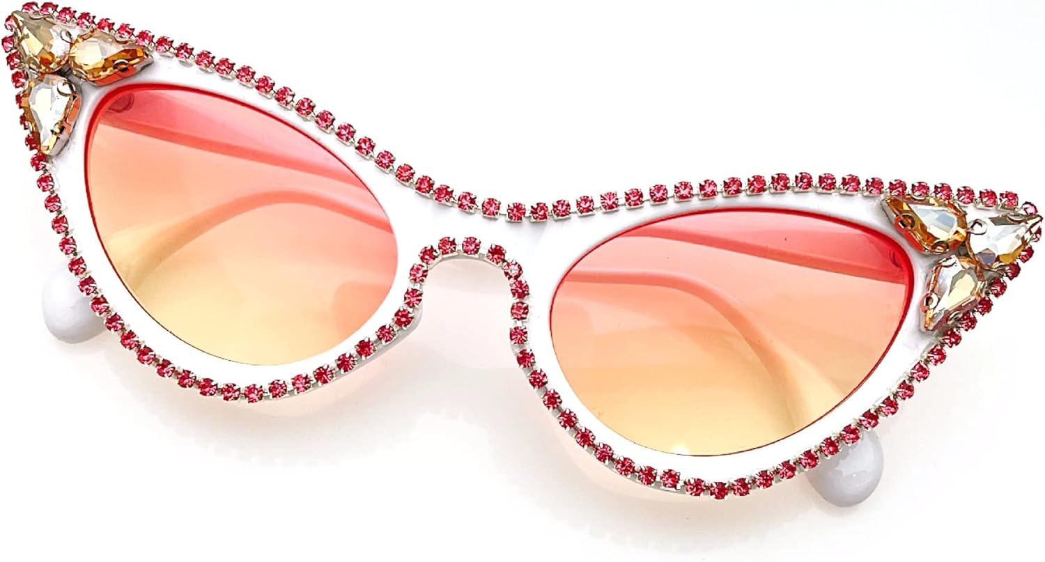 Солнцезащитные очки Willochra «Кошачий глаз» с бриллиантами для женщин, модные блестящие солнцезащитные очки с кристаллами, милые женские солнцезащитные очки с жемчугом и стразами, White
Солнцезащитные очки Willochra «Кошачий глаз» с бриллиантами для женщин, модные блестящие солнцезащитные очки с кристаллами, милые женские солнцезащитные очки с жемчугом и стразами, White