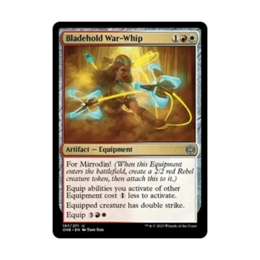 CCG Боевой кнут Блэйдхолда (U), MTG - Phyrexia: All Will Be One
CCG Боевой кнут Блэйдхолда (U), MTG - Phyrexia: All Will Be One