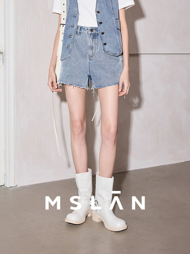 Шорты джинсовые женские Mslan с необработанными краями, синий
Шорты джинсовые женские Mslan с необработанными краями, синий