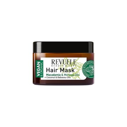 Маска для волос 360 мл Веганское и органическое увлажняющее разглаживающее средство для сухих, поврежденных и ломких волос с маслом макадамии, моринги, кокоса и бабассу, Revuele
Маска для волос 360 мл Веганское и органическое увлажняющее разглаживающее средство для сухих, поврежденных и ломких волос с маслом макадамии, моринги, кокоса и бабассу, Revuele