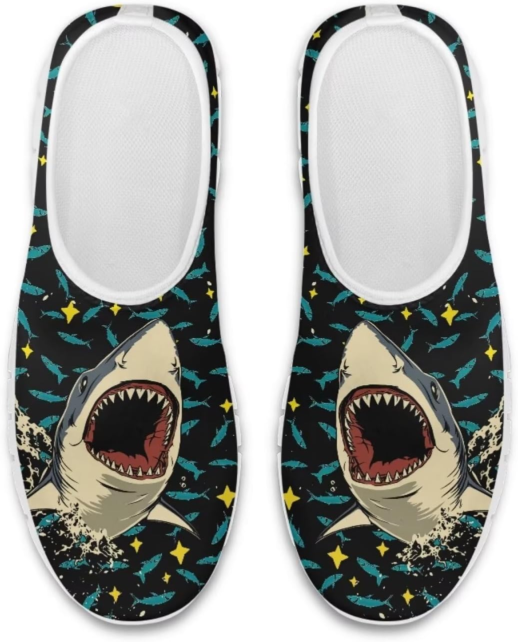 Мужские повседневные слипоны, комфортная обувь для путешествий и прогулок, легкие, нескользящие, для активного отдыха и спорта, кроссовки для бега, размеры США 5-14 Qoiuvncy, Ocean Shark
Мужские повседневные слипоны, комфортная обувь для путешествий и прогулок, легкие, нескользящие, для активного отдыха и спорта, кроссовки для бега, размеры США 5-14 Qoiuvncy, Ocean Shark