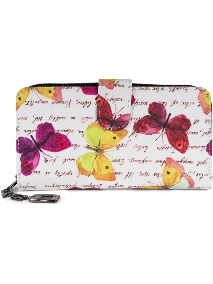 Кошелек styleBREAKER, цвет weiß/violett/gelb
Кошелек styleBREAKER, цвет weiß/violett/gelb