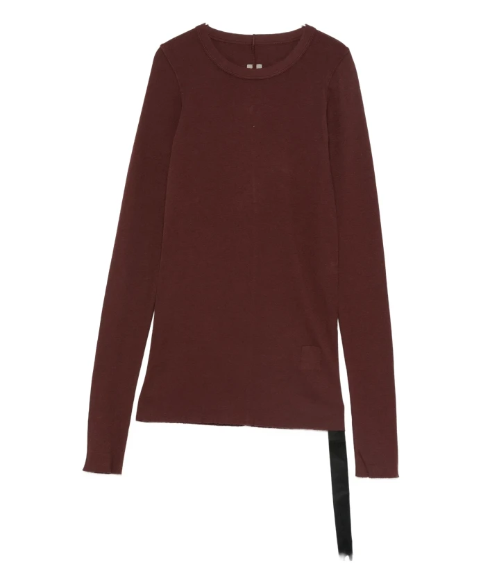 Коричневая ребристая футболка с круглым вырезом Rick Owens, коричневый
Коричневая ребристая футболка с круглым вырезом Rick Owens, коричневый