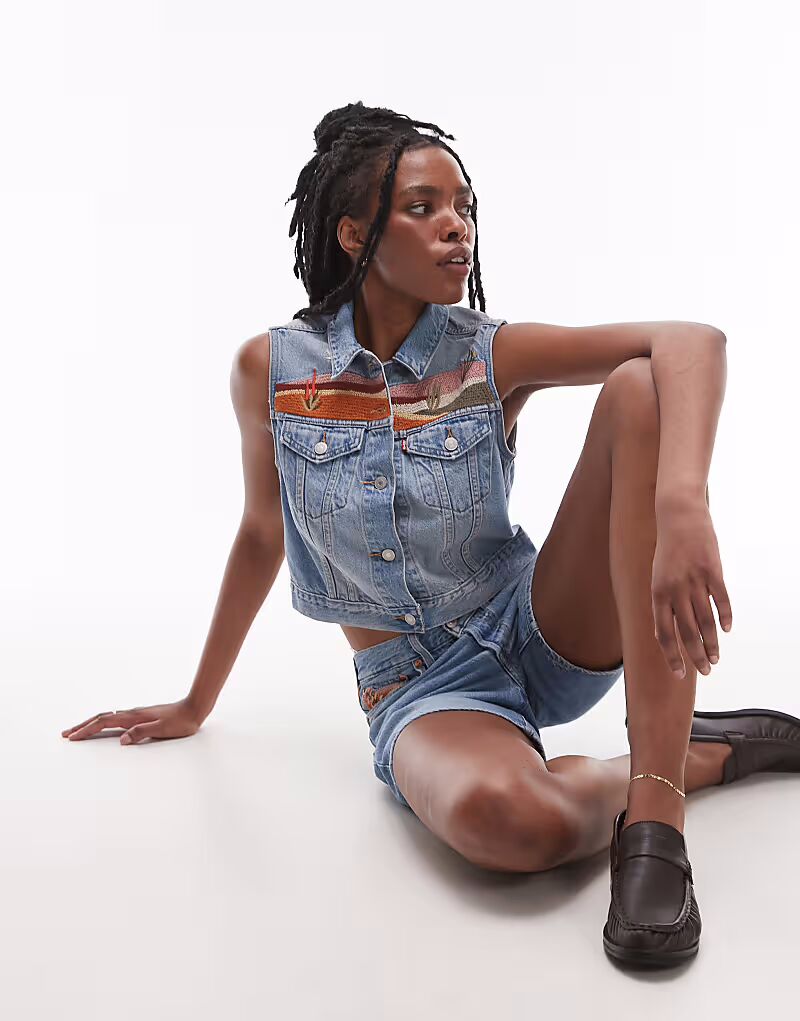 Жилет Denim Western Desert с вышивкой, светло-голубой Levi'S
Жилет Denim Western Desert с вышивкой, светло-голубой Levi'S