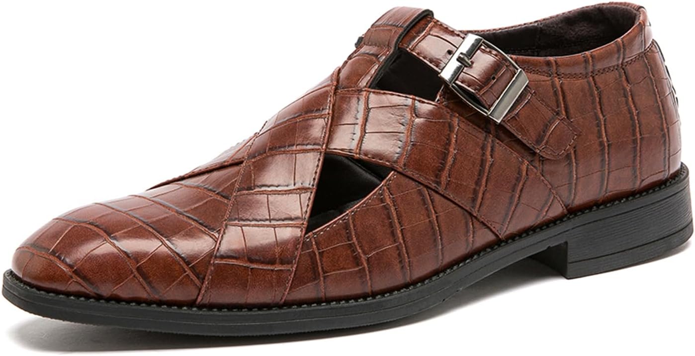 Деловые повседневные сандалии для мужчин, летние, дышащие, для прогулок, офисные, оксфорды, мужские коктейльные, вечерние, деловые, формальные туфли Abborora, коричневый
Деловые повседневные сандалии для мужчин, летние, дышащие, для прогулок, офисные, оксфорды, мужские коктейльные, вечерние, деловые, формальные туфли Abborora, коричневый