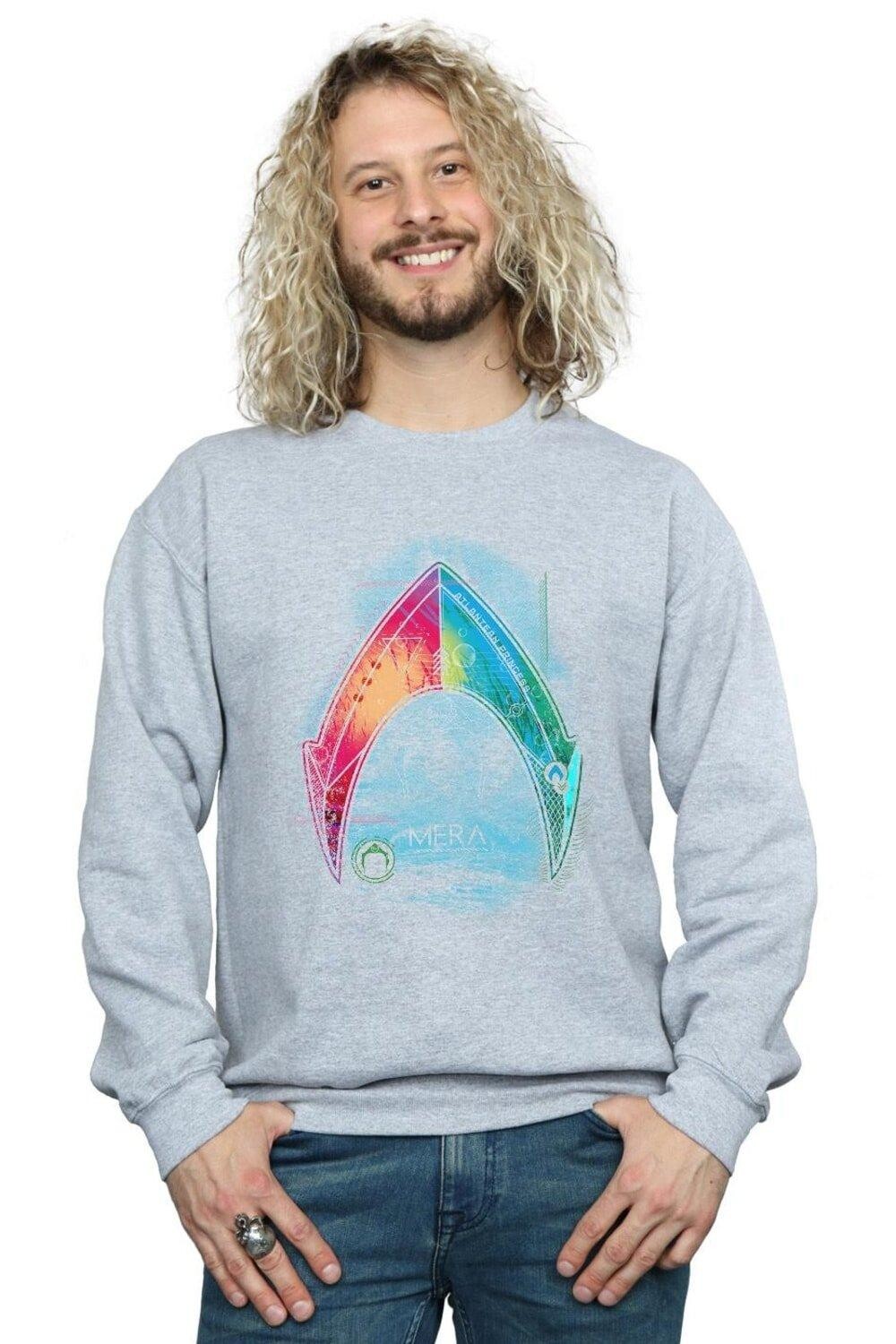 Толстовка с логотипом Aquaman Mera DC Comics, серый 
Толстовка с логотипом Aquaman Mera DC Comics, серый