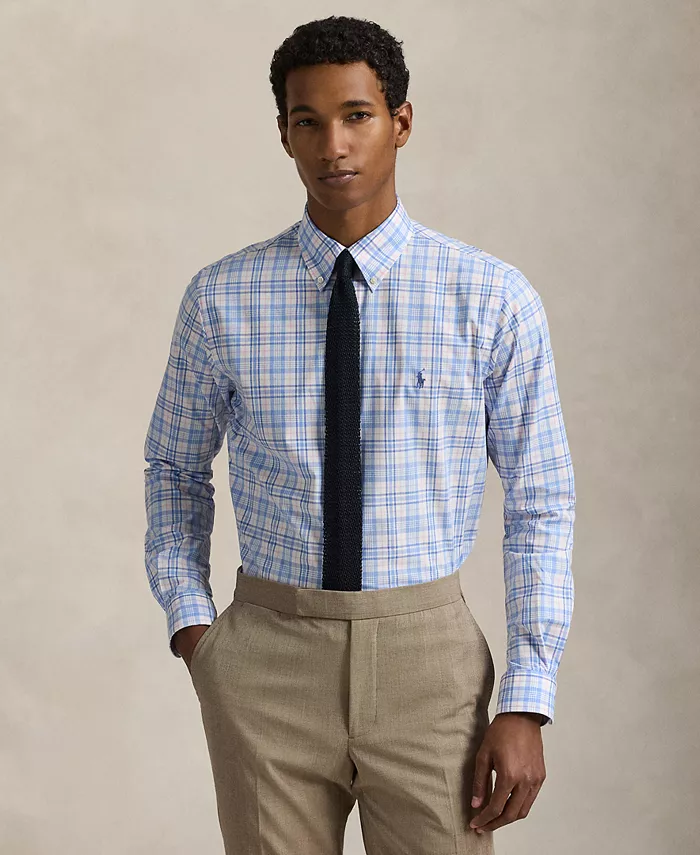 Мужская облегающая рубашка из стрейч-поплина Polo Ralph Lauren, мультиколор
Мужская облегающая рубашка из стрейч-поплина Polo Ralph Lauren, мультиколор