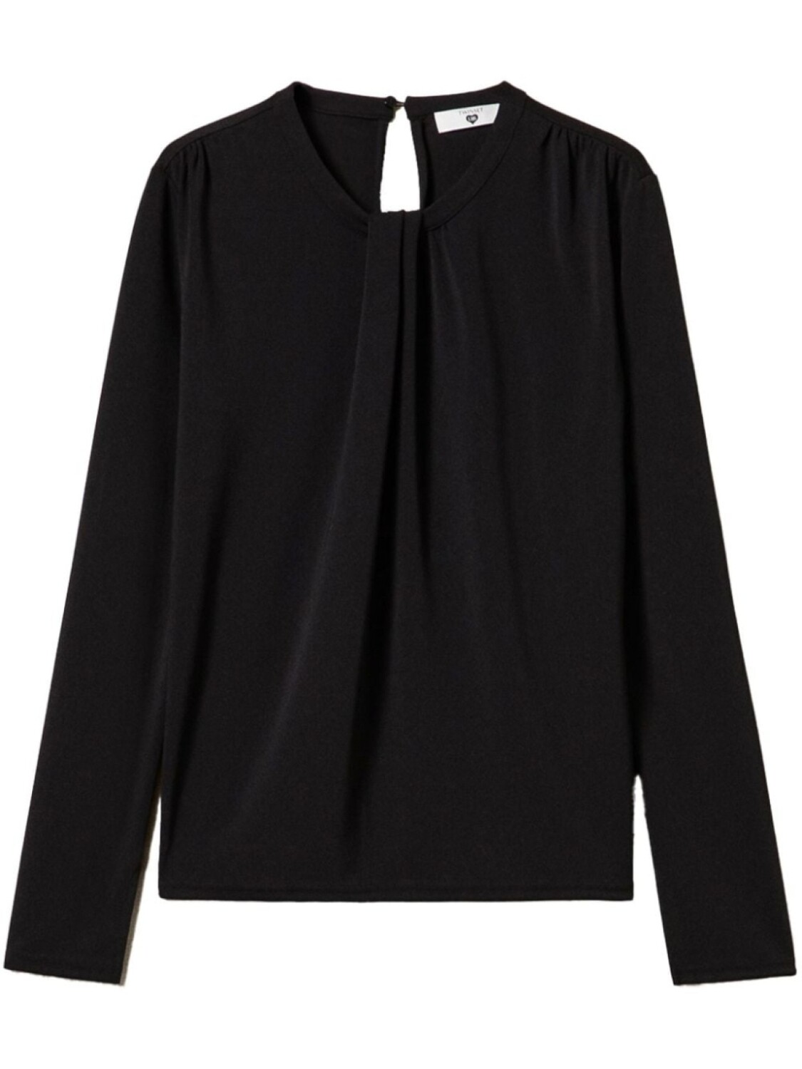 TWINSET блузка из джерси с драпировкой, черный
TWINSET блузка из джерси с драпировкой, черный