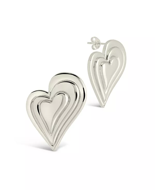 Серьги-Гвоздики в виде бьющегося сердца серебристого или золотистого оттенка Sterling Forever, silver
Серьги-Гвоздики в виде бьющегося сердца серебристого или золотистого оттенка Sterling Forever, silver