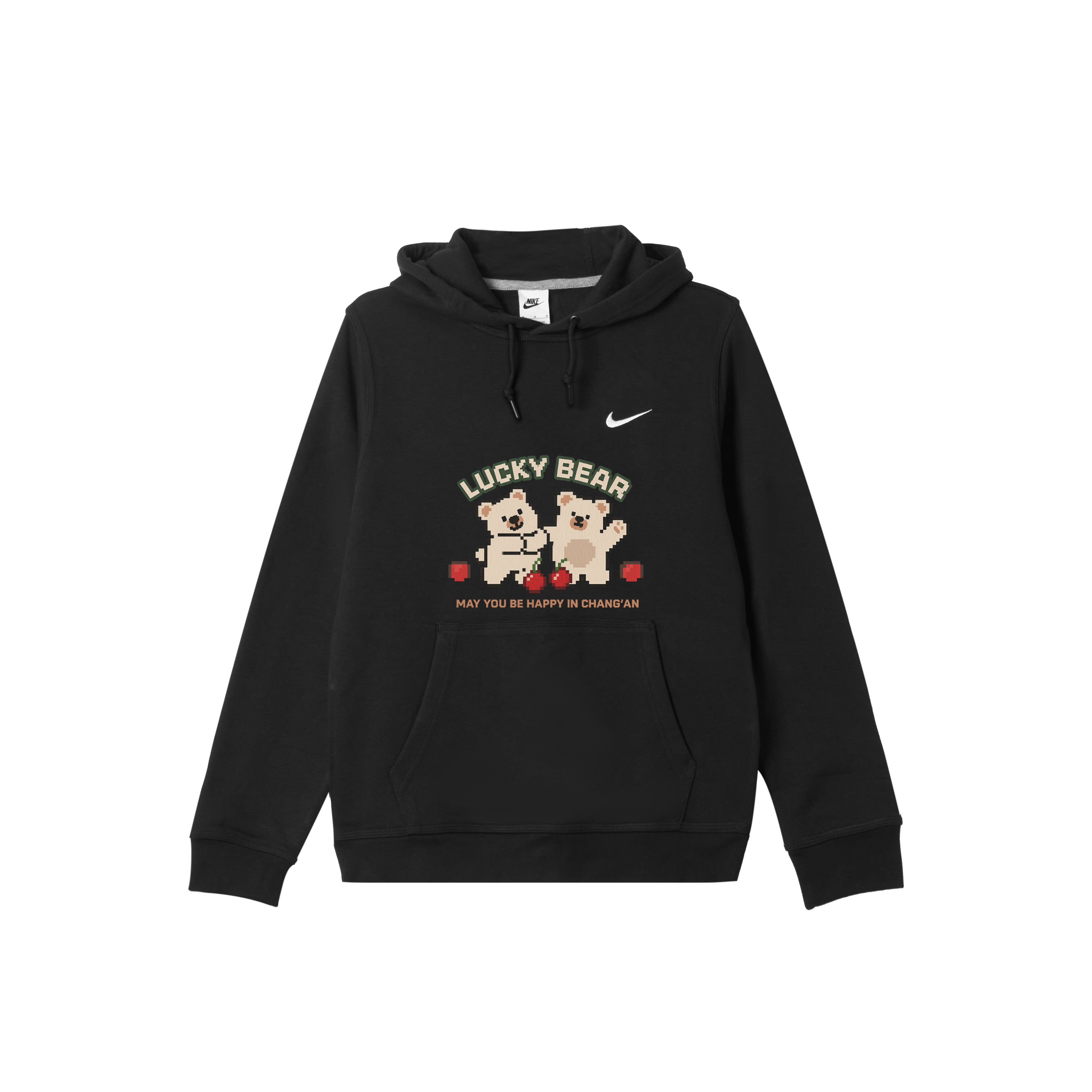 Nike Мужская толстовка Club с капюшоном, черная, средней толщины
Nike Мужская толстовка Club с капюшоном, черная, средней толщины