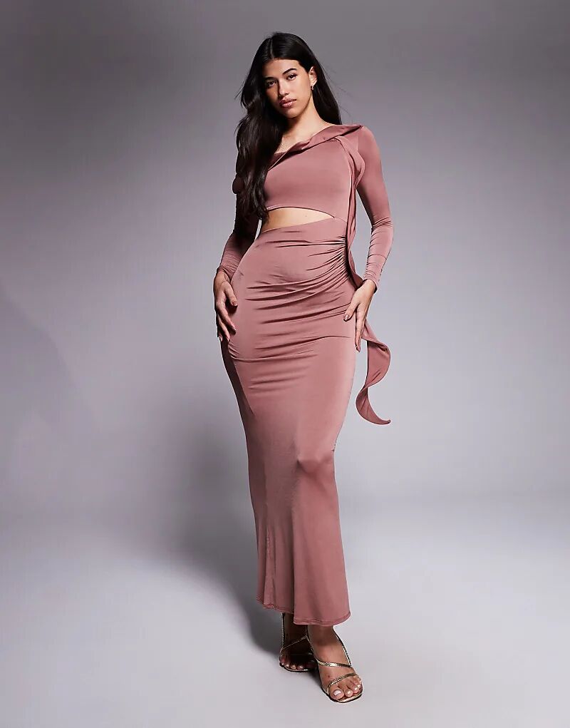 Платье миди ASOS DESIGN с длинными рукавами, структурированными воланами и вырезами каштанового цвета
Платье миди ASOS DESIGN с длинными рукавами, структурированными воланами и вырезами каштанового цвета