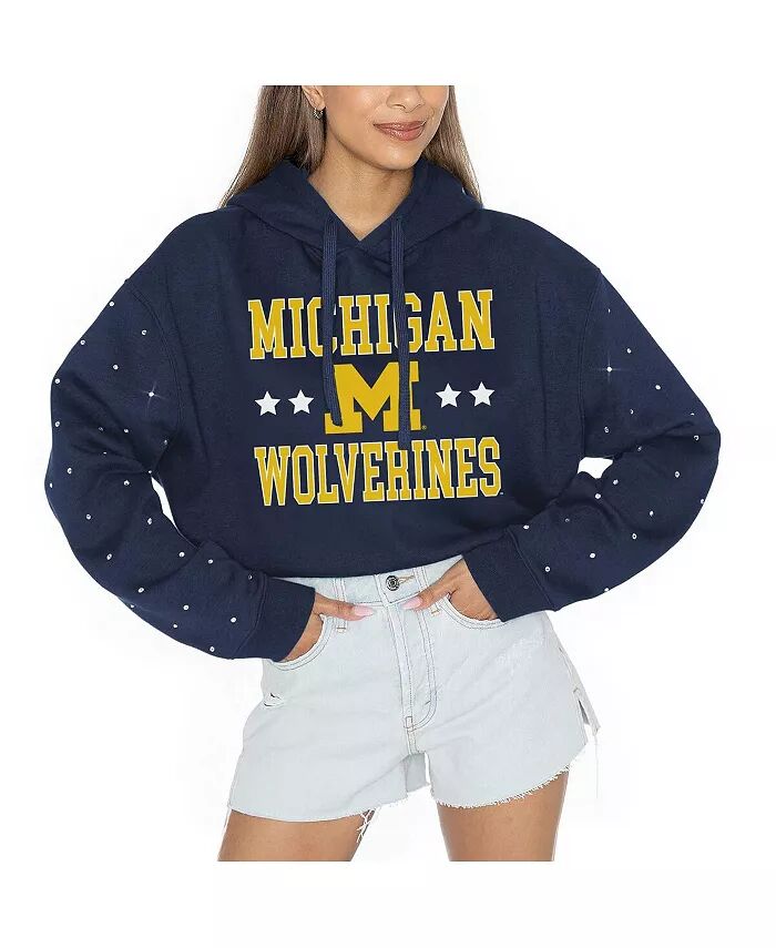 Женская темно-синяя толстовка с капюшоном Michigan Wolverines Can't Lose со стразами Gameday Couture
Женская темно-синяя толстовка с капюшоном Michigan Wolverines Can't Lose со стразами Gameday Couture