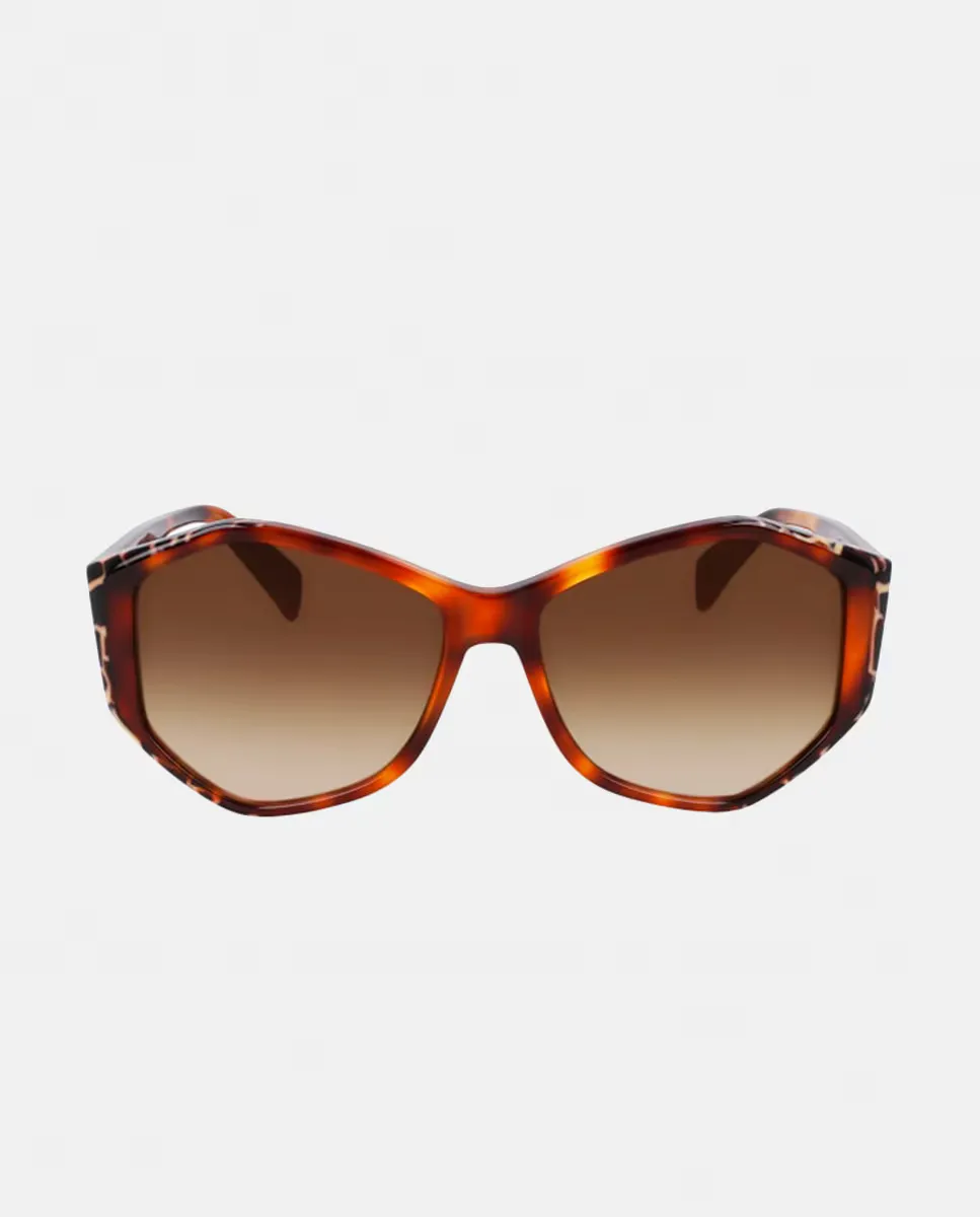 Геометрические женские солнцезащитные очки из ацетата Liu Jo, коричневый
Геометрические женские солнцезащитные очки из ацетата Liu Jo, коричневый