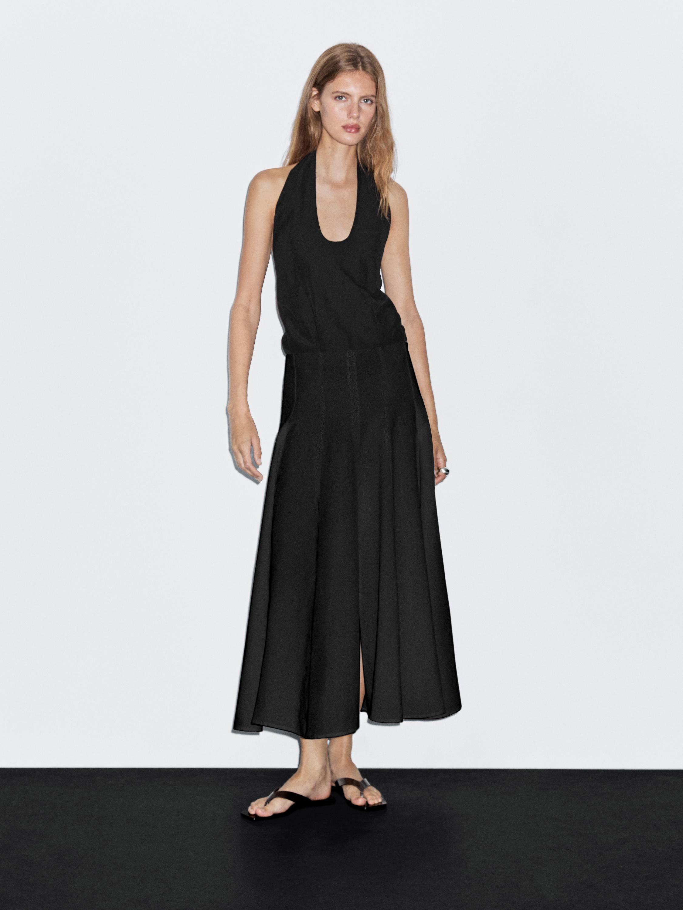 Длинное контрастное платье Massimo Dutti, темно-серый
Длинное контрастное платье Massimo Dutti, темно-серый