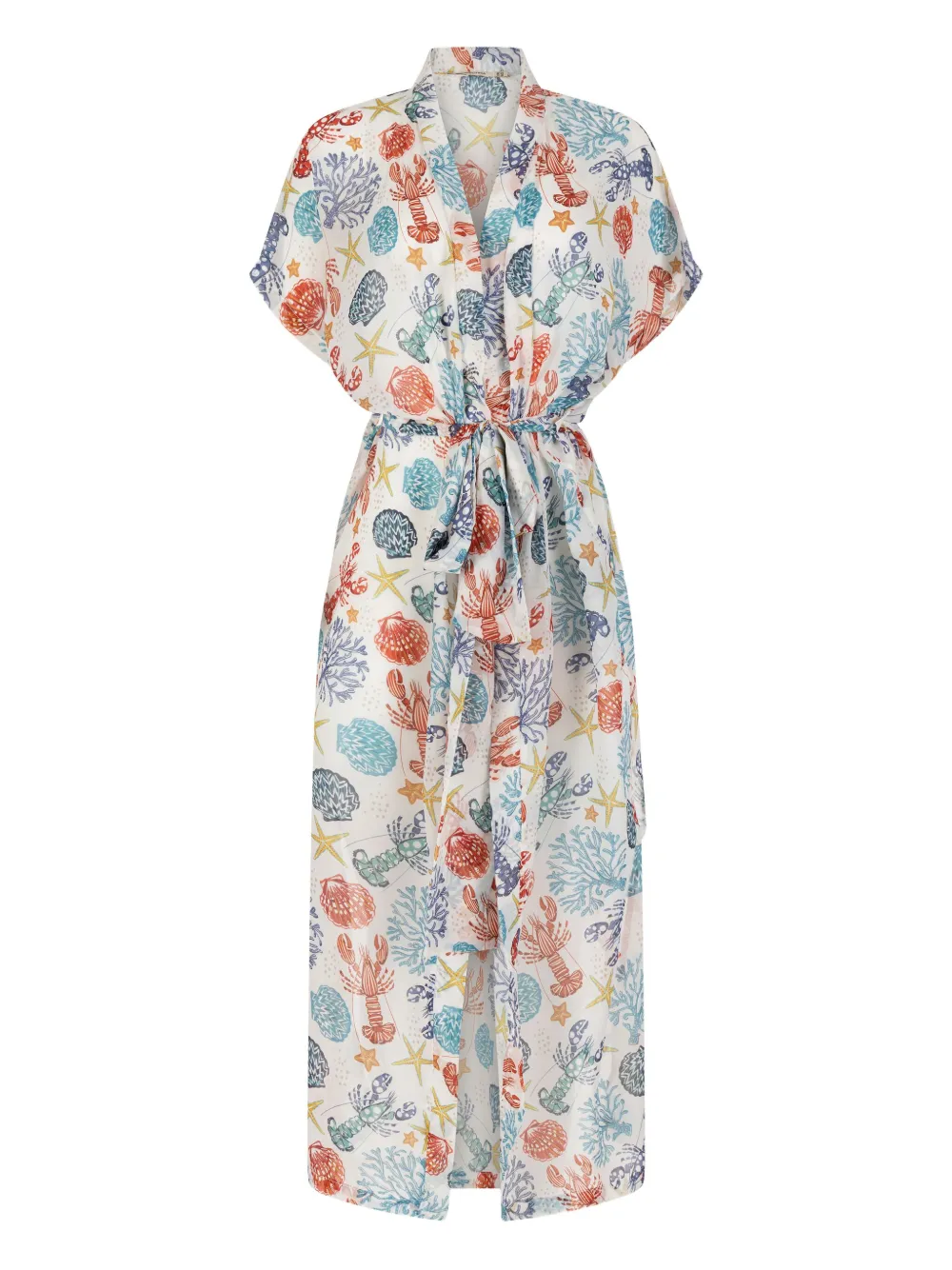 Пляжная накидка с графическим принтом PARAMIDONNA, белый 
Пляжная накидка с графическим принтом PARAMIDONNA, белый