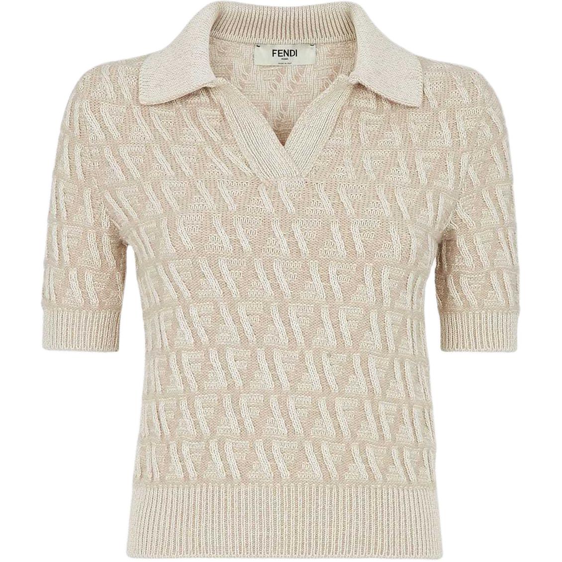 Футболка-поло с детализированным логотипом FENDI, бежевый
Футболка-поло с детализированным логотипом FENDI, бежевый