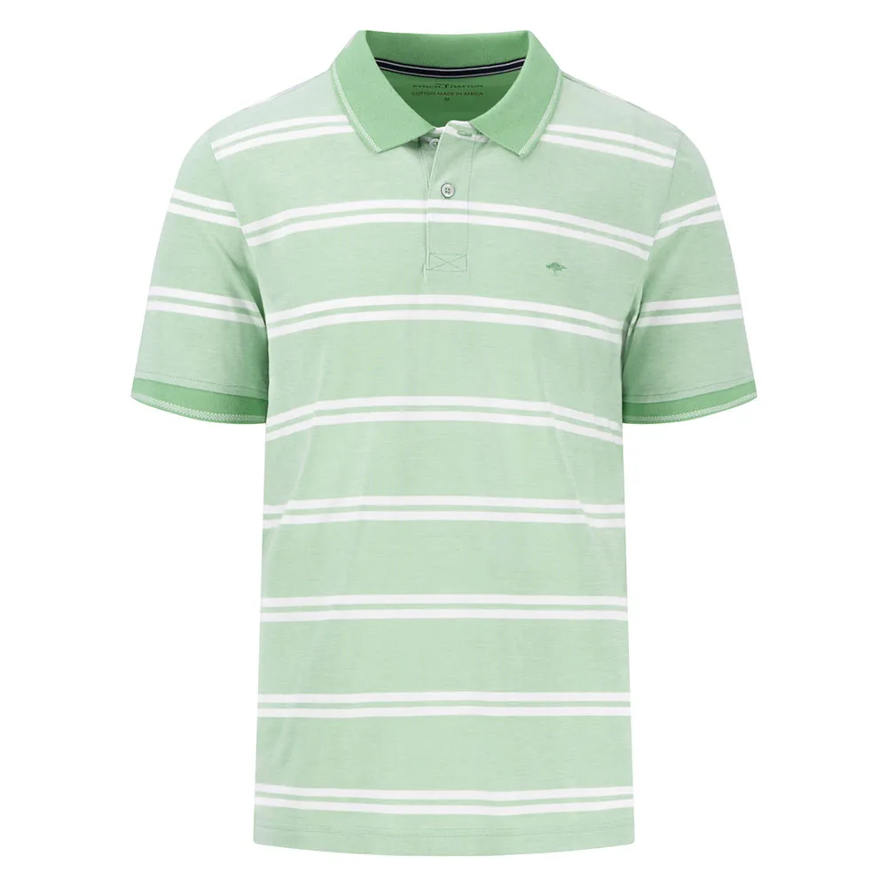 Поло с коротким рукавом Fynch Hatton 2-Tone Stripe, зеленый 
Поло с коротким рукавом Fynch Hatton 2-Tone Stripe, зеленый