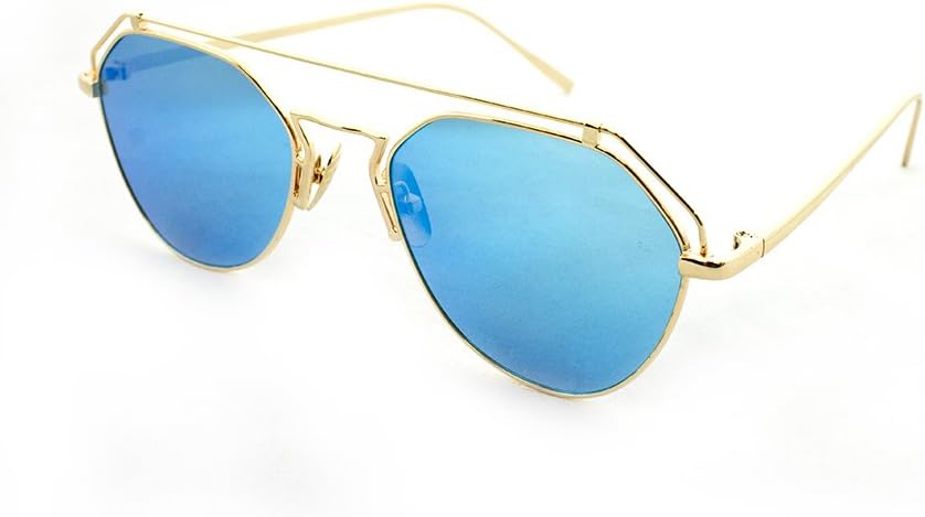 Newbee Fashion - Солнцезащитные очки-авиаторы "Valky" с геометрическим дизайном, ультрапремиальным корпусом из матового алюминия, оригинальные Newbee Fashion Sunglasses, Gold/Blue
Newbee Fashion - Солнцезащитные очки-авиаторы "Valky" с геометрическим дизайном, ультрапремиальным корпусом из матового алюминия, оригинальные Newbee Fashion Sunglasses, Gold/Blue