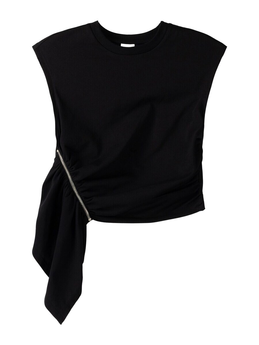 Укороченный топ Bershka Top, черный
Укороченный топ Bershka Top, черный