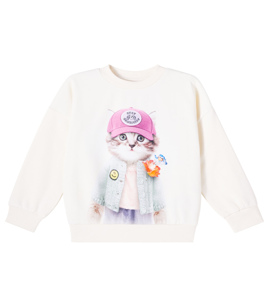 Макси худи из хлопкового джерси с принтом Molo, Kitty Miauu 
Макси худи из хлопкового джерси с принтом Molo, Kitty Miauu