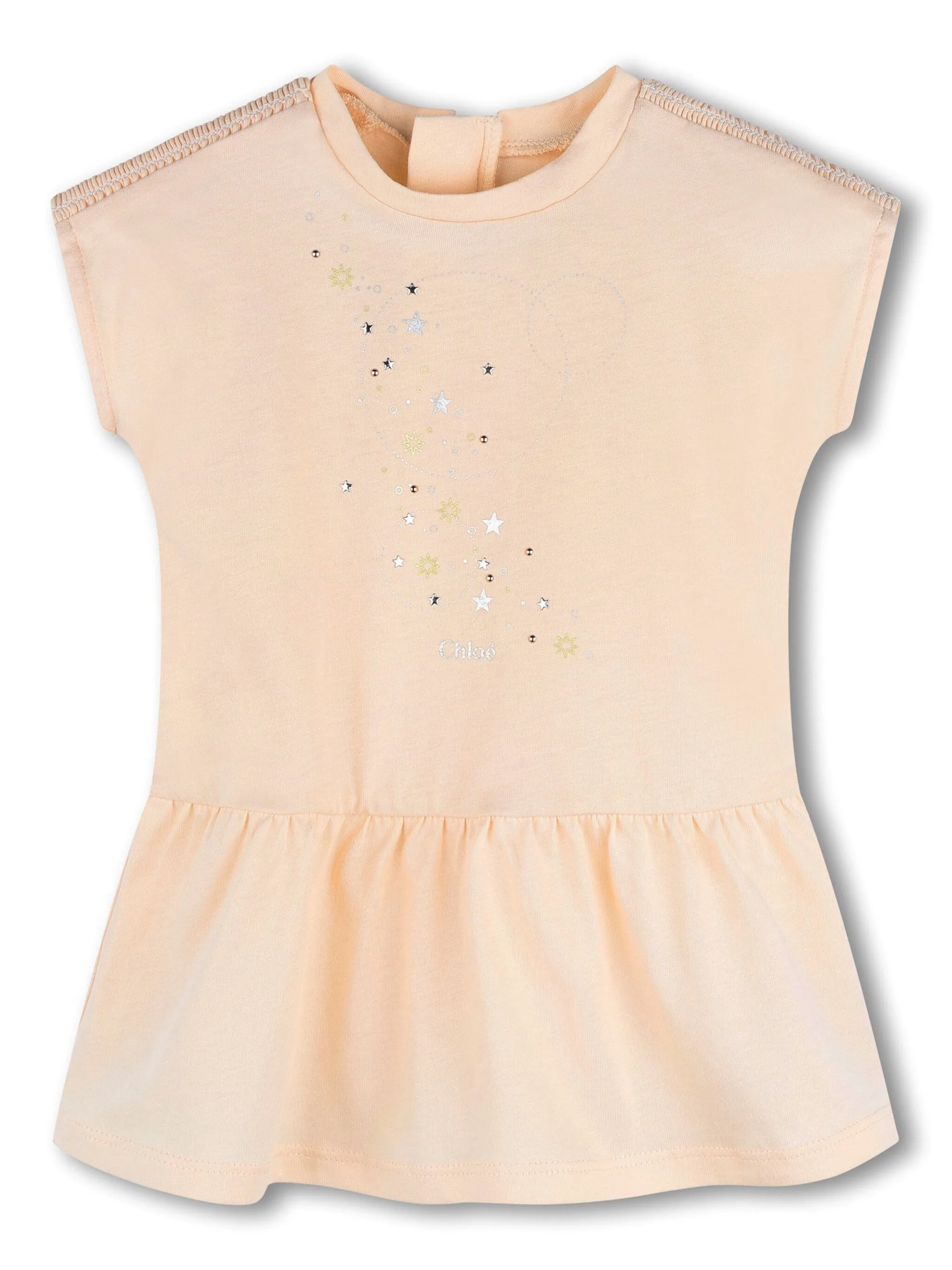 Платье из органического хлопка с вышитым логотипом Chloé Kids, розовый
Платье из органического хлопка с вышитым логотипом Chloé Kids, розовый