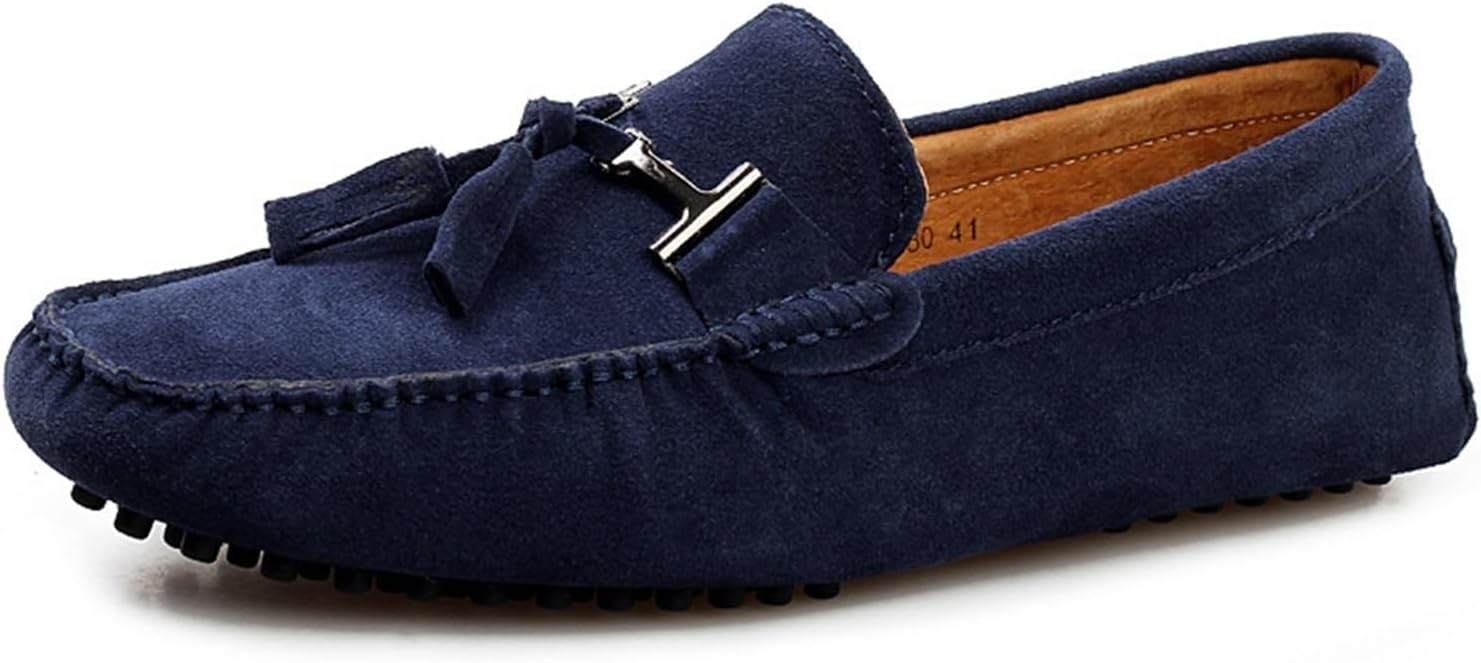 Мужские повседневные замшевые лоферы с кисточками и ручной прошивкой, слипоны из кожи, удобные для ходьбы на улице, с круглым носком, легкие, плоские, и повседневной носки Generic, синий
Мужские повседневные замшевые лоферы с кисточками и ручной прошивкой, слипоны из кожи, удобные для ходьбы на улице, с круглым носком, легкие, плоские, и повседневной носки Generic, синий