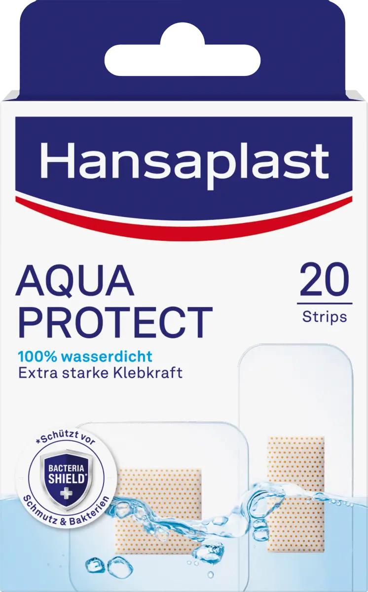 Пластыри Aqua Protect водонепроницаемые 20 шт. Hansaplast
Пластыри Aqua Protect водонепроницаемые 20 шт. Hansaplast