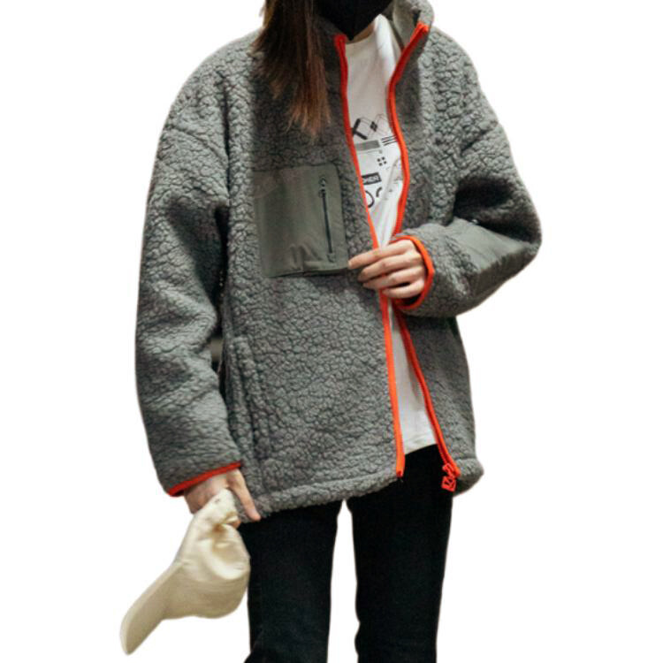 Бархатная куртка унисекс серая Puma, серый 
Бархатная куртка унисекс серая Puma, серый