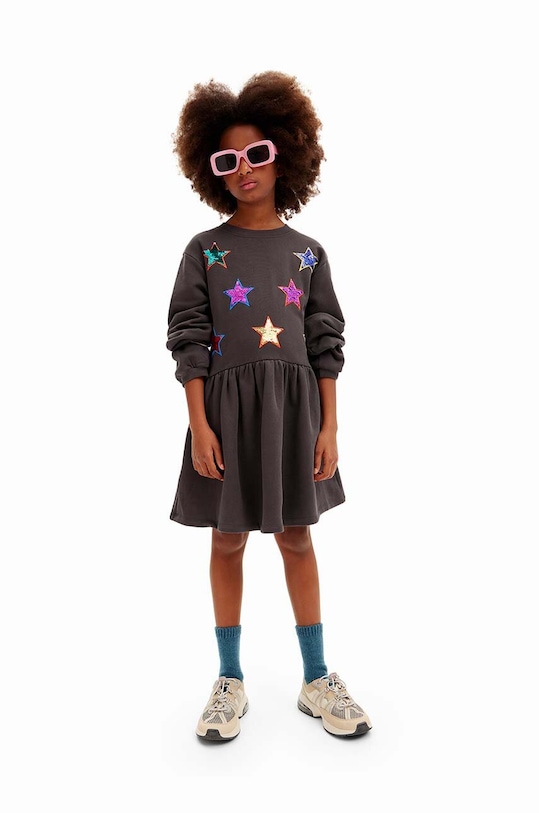 Детское хлопковое платье Desigual, черный
Детское хлопковое платье Desigual, черный