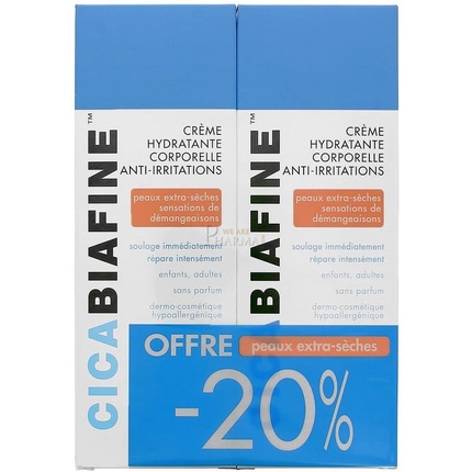 Увлажняющий крем против раздражений 200 мл - Упаковка из 2 шт. Cicabiafine
Увлажняющий крем против раздражений 200 мл - Упаковка из 2 шт. Cicabiafine