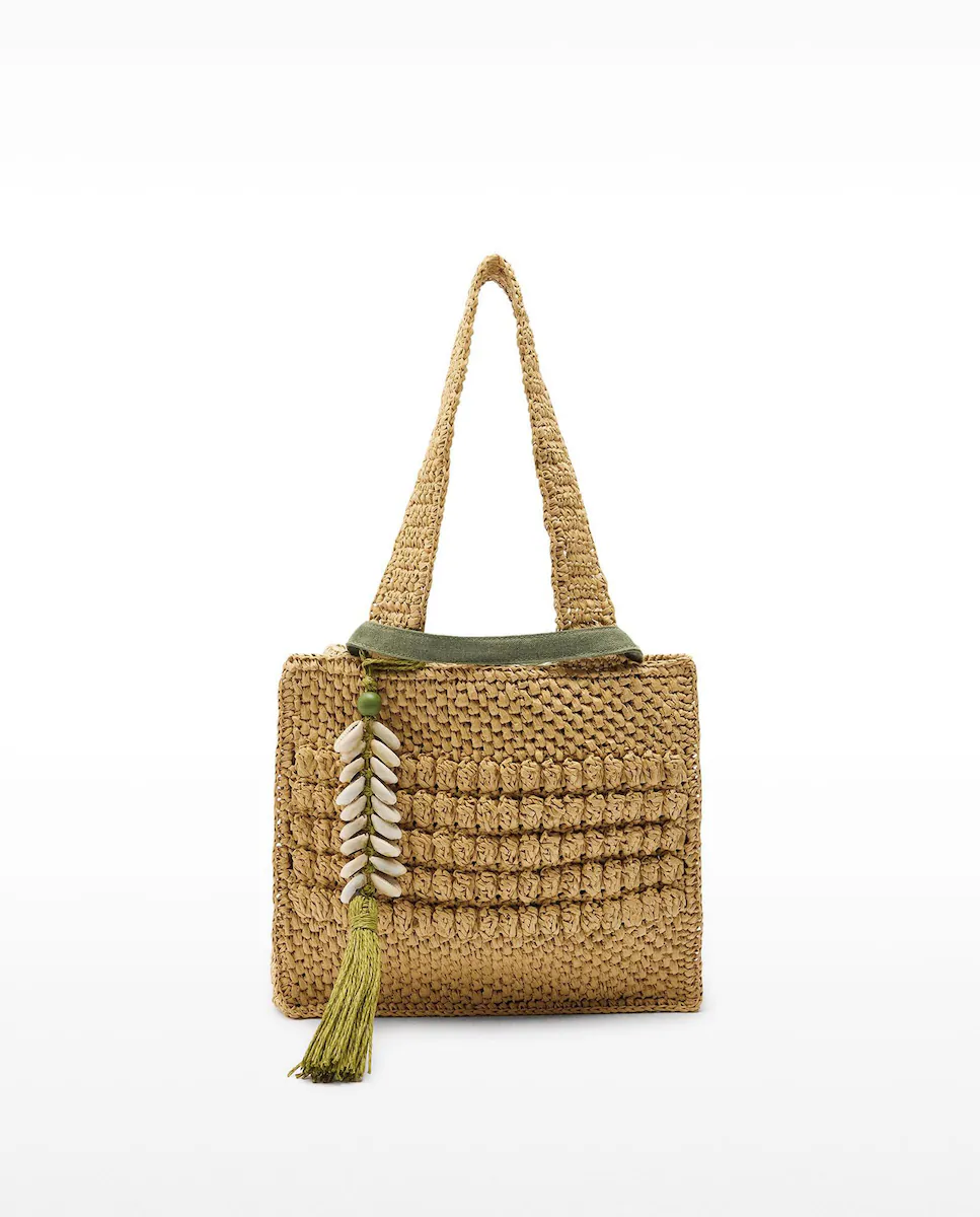 Средняя многопозиционная сумка-тоут с эффектом рафии со съемной подвеской, однотонная Parfois, коричневый
Средняя многопозиционная сумка-тоут с эффектом рафии со съемной подвеской, однотонная Parfois, коричневый