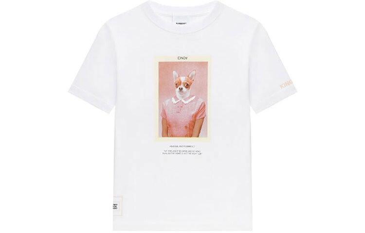 Футболка детская Burberry с рисунком собаки, белый
Футболка детская Burberry с рисунком собаки, белый