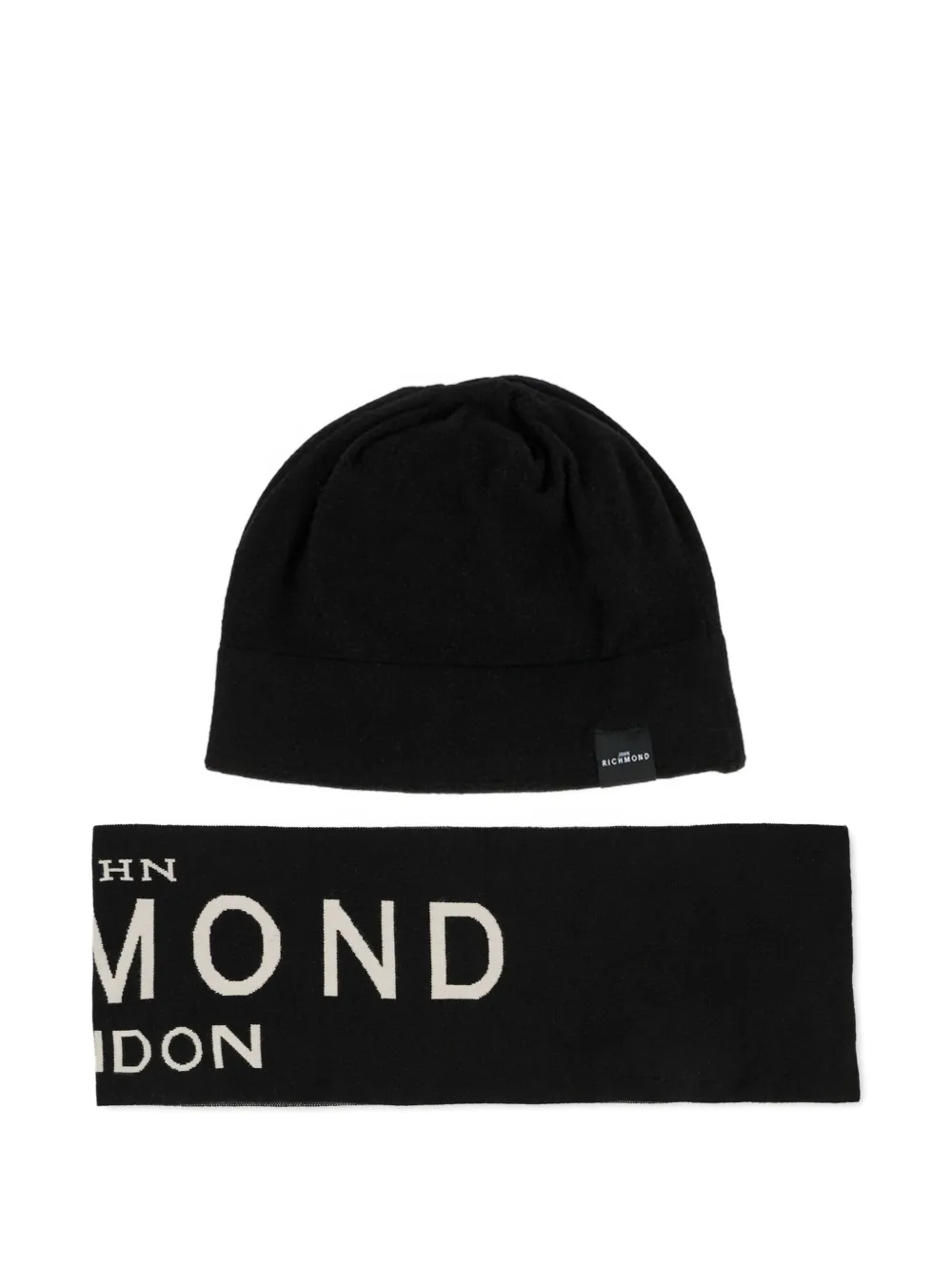 Комплект из шапки бини и шарфа с логотипом John Richmond Junior, черный
Комплект из шапки бини и шарфа с логотипом John Richmond Junior, черный
