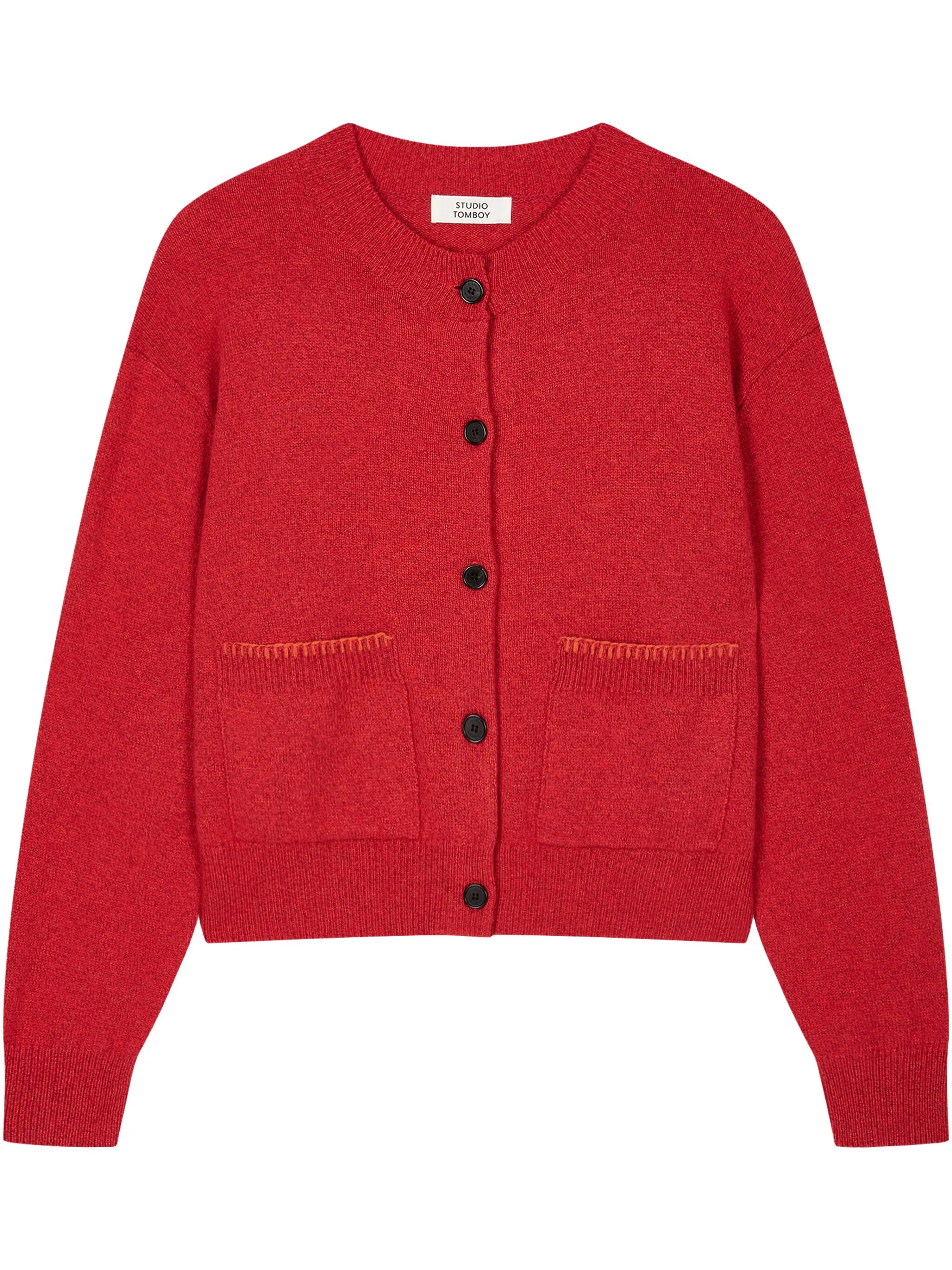 Кардиган с круглым вырезом Studio Tomboy, красный
Кардиган с круглым вырезом Studio Tomboy, красный