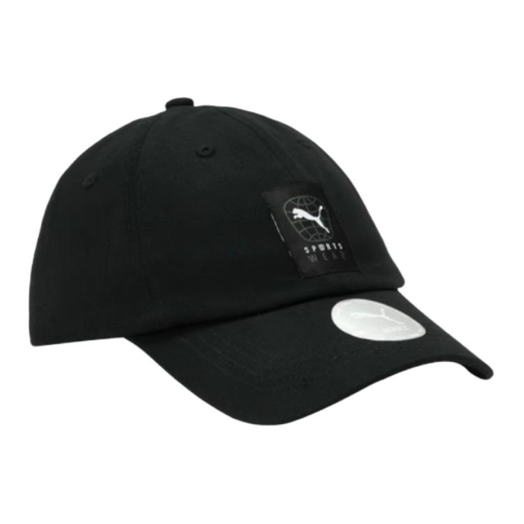 PUMA Хлопковая бейсболка унисекс черная, Black 
PUMA Хлопковая бейсболка унисекс черная, Black