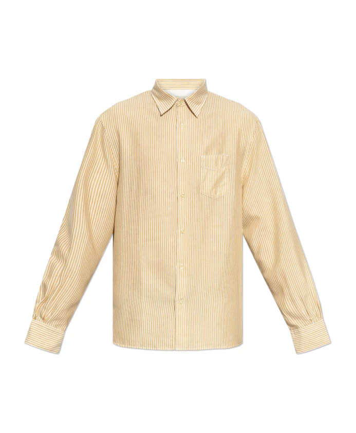 Рубашка в полоску Officine Gãnãrale, бежевый
Рубашка в полоску Officine Gãnãrale, бежевый