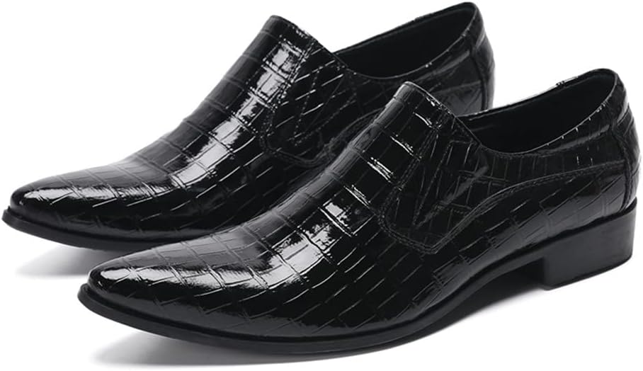 Мокасины Santimon Mens Slip On - Дресс-обувь из натуральной кожи с подкладкой, с потемневшей клетчатой отделкой, повседневные для вечеринок, бизнеса и свадеб, черный
Мокасины Santimon Mens Slip On - Дресс-обувь из натуральной кожи с подкладкой, с потемневшей клетчатой отделкой, повседневные для вечеринок, бизнеса и свадеб, черный