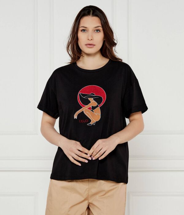 Футболки Relaxed fit Liu Jo Beachwear, черный
Футболки Relaxed fit Liu Jo Beachwear, черный