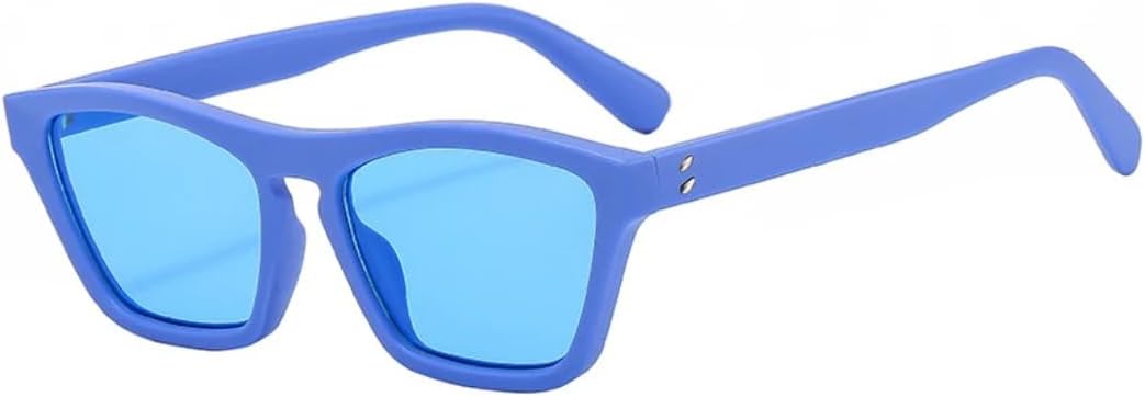 Классические солнцезащитные очки в маленькой квадратной оправе для женщин и мужчин, винтажные, для активного отдыха, вождения, рыбалки и путешествий, с защитой от УФ-излучения UV400 TVTBBVV, Blue Blue
Классические солнцезащитные очки в маленькой квадратной оправе для женщин и мужчин, винтажные, для активного отдыха, вождения, рыбалки и путешествий, с защитой от УФ-излучения UV400 TVTBBVV, Blue Blue