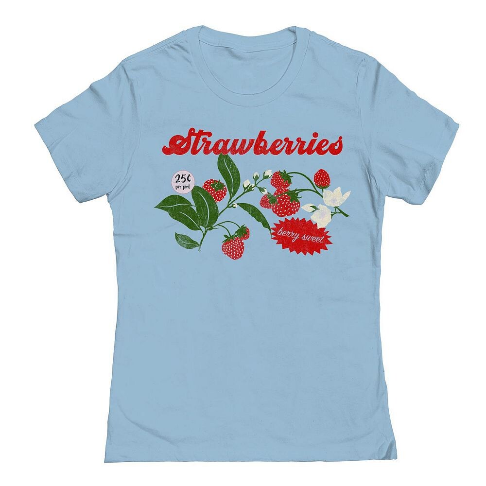 Детская винтажная футболка с рисунком клубники, цвет Powder Blue
Детская винтажная футболка с рисунком клубники, цвет Powder Blue