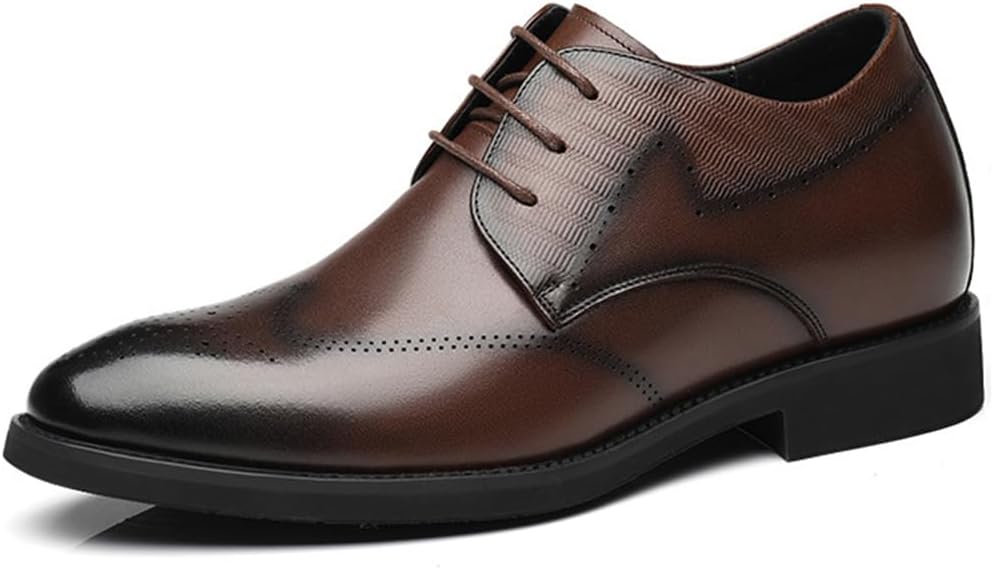 Туфли YGCEEIA для увеличения роста мужчин, кожаные классические офисные туфли-оксфорды, удобные туфли на каблуке, коричневый
Туфли YGCEEIA для увеличения роста мужчин, кожаные классические офисные туфли-оксфорды, удобные туфли на каблуке, коричневый