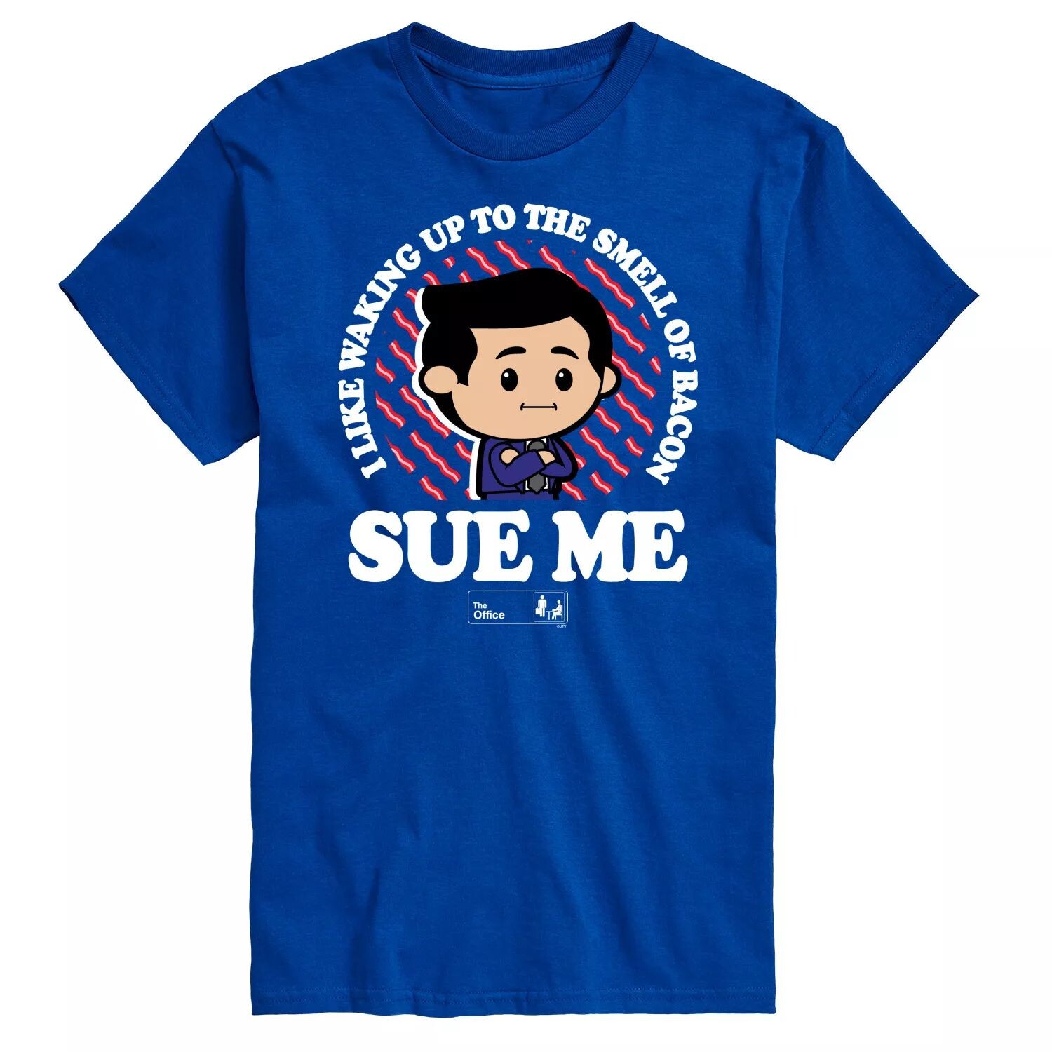 Футболка Big & Tall The Office с изображением бекона Sue Me, Blue Licensed Character, синий
Футболка Big & Tall The Office с изображением бекона Sue Me, Blue Licensed Character, синий