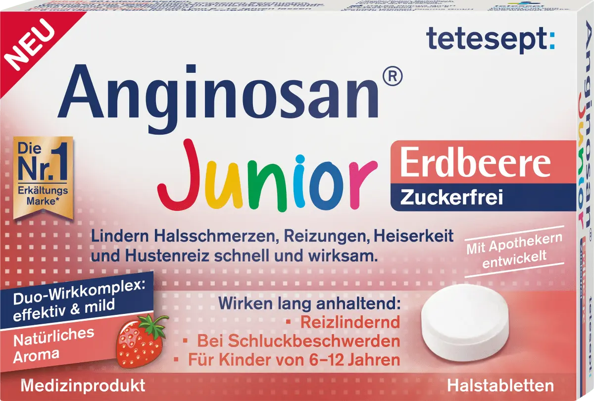 Ангиносан Юниор пастилки для горла без сахара 20 шт. tetesept
Ангиносан Юниор пастилки для горла без сахара 20 шт. tetesept