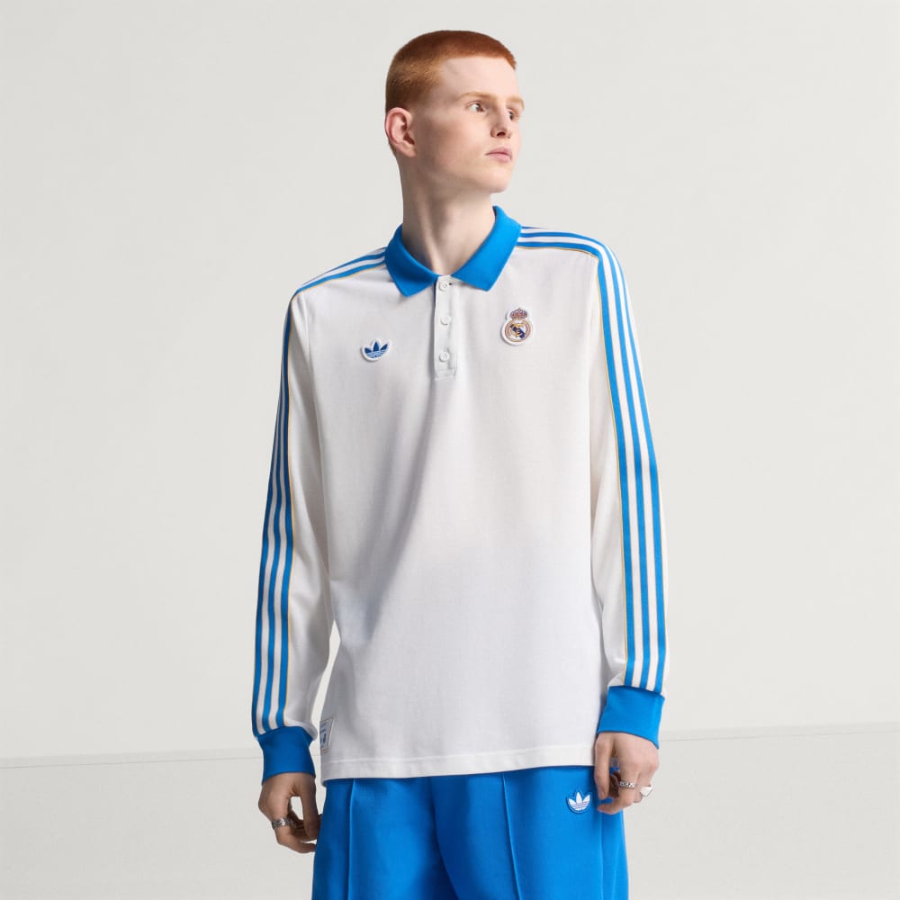 Спортивный лонгслив Adidas Real Madrid Terrace Icons Long Sleeve Polo Shirt, цвет White/Blue Bird
Спортивный лонгслив Adidas Real Madrid Terrace Icons Long Sleeve Polo Shirt, цвет White/Blue Bird
