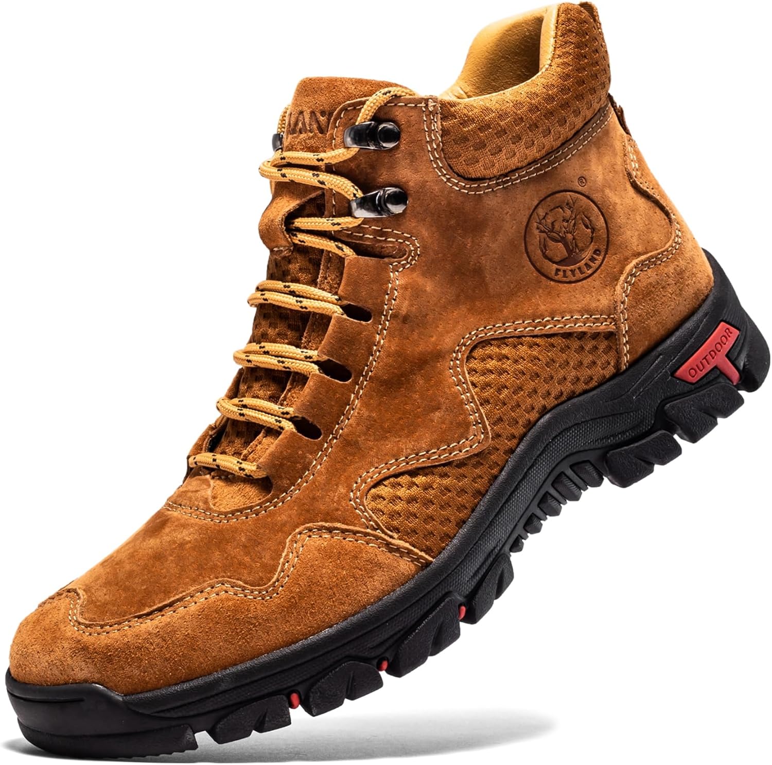 Мужские ботинки FLYLAND Чака, повседневная кожаная обувь, ботильоны, противоскользящие, дышащие, удобные средние для вождения, прогулок и активного отдыха, коричневый
Мужские ботинки FLYLAND Чака, повседневная кожаная обувь, ботильоны, противоскользящие, дышащие, удобные средние для вождения, прогулок и активного отдыха, коричневый