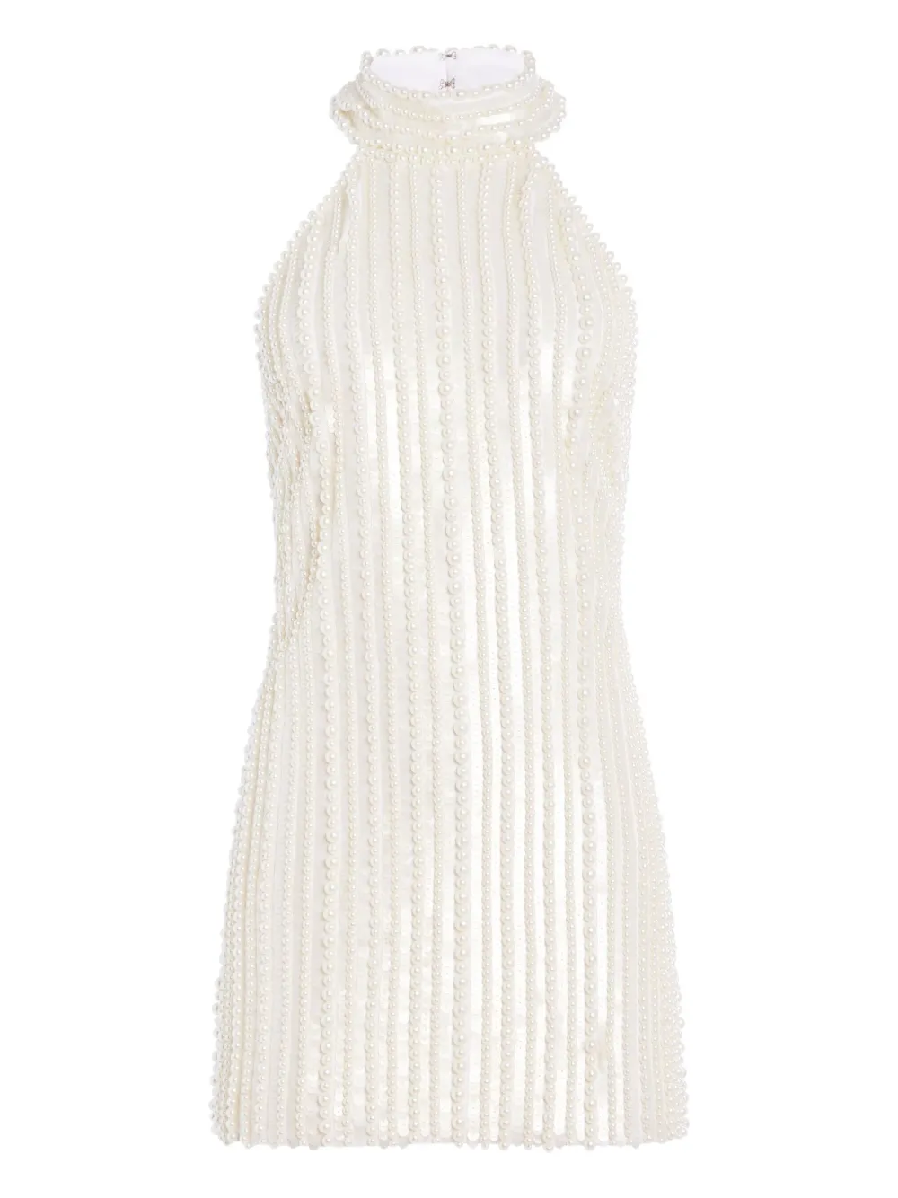 Мини-платье на шее с отделкой из жемчуга Yaeko Retrofete, белый
Мини-платье на шее с отделкой из жемчуга Yaeko Retrofete, белый