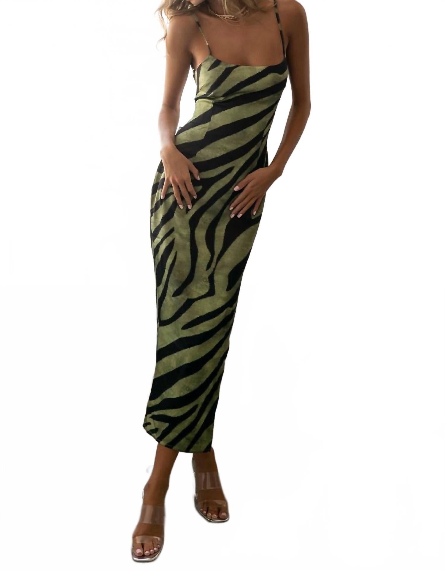 Runaway the Label Платье-миди Sol, зелено-черное
Runaway the Label Платье-миди Sol, зелено-черное