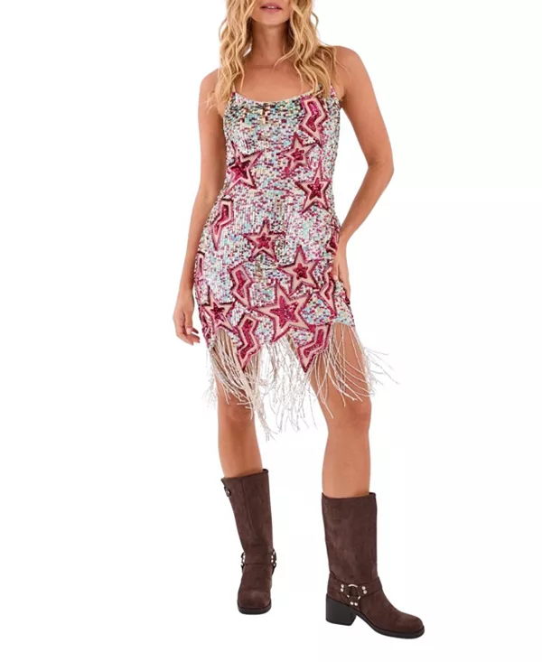 Мини-Платье с бахромой и звездной отделкой по низу Nasty Gal, мультиколор
Мини-Платье с бахромой и звездной отделкой по низу Nasty Gal, мультиколор