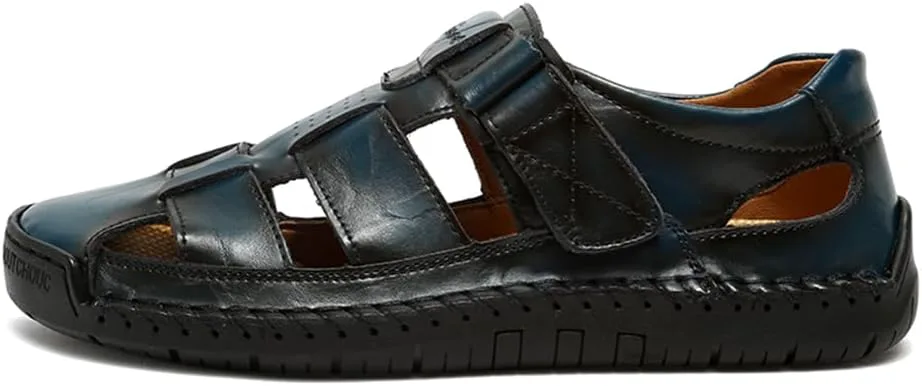 Ручные мужские кожаные сандалии для улицы и походов, водонепроницаемые спортивные сандалии, сандалии-рыбацкие, пляжная обувь Abborora, синий
Ручные мужские кожаные сандалии для улицы и походов, водонепроницаемые спортивные сандалии, сандалии-рыбацкие, пляжная обувь Abborora, синий